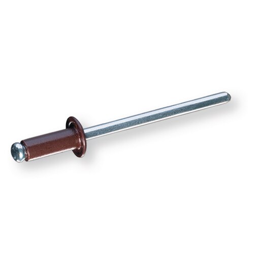 Rivet aveugle 3,2x6 aluminium/acier brun